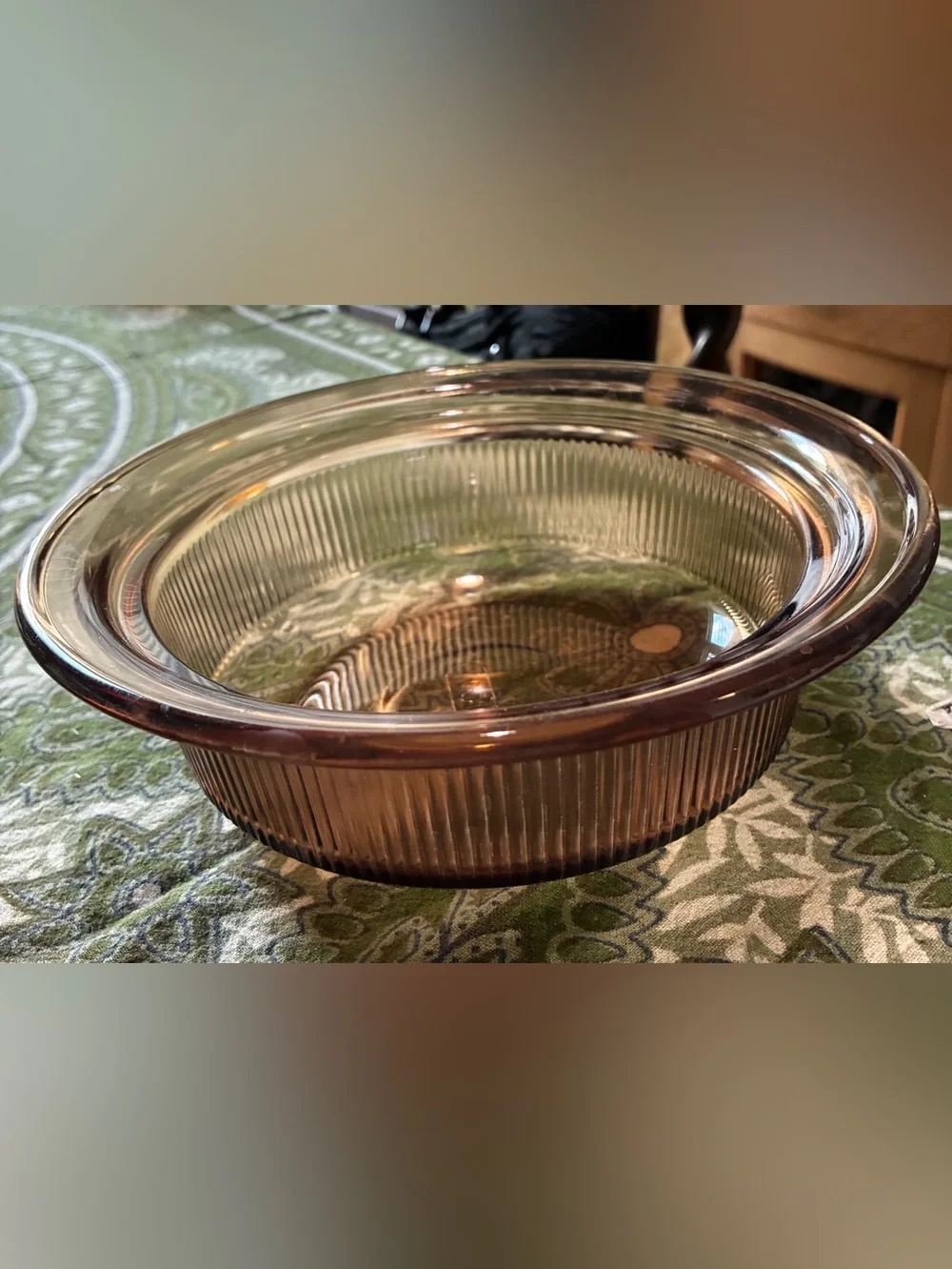 “Visions” by Corning Glass Bakeware 24oz. Vintage Amber Color Introduced in 1983
